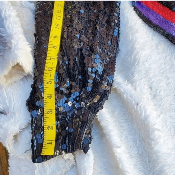 Vintage‎ Fringed sequin tunic S- M - Picture 8 of 12